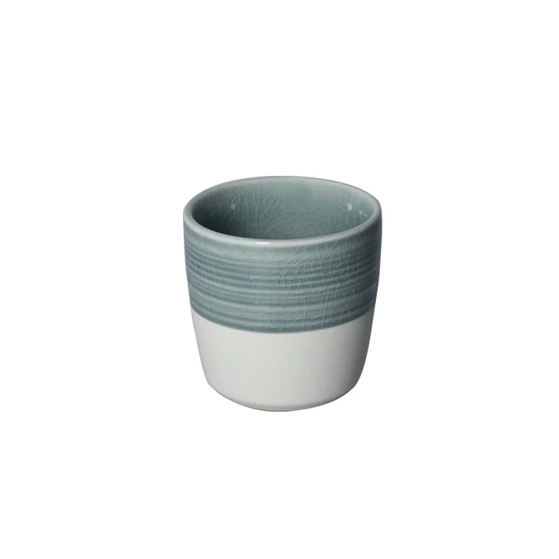 Loveramics Dale Harris Champions Signature Crackle Glaze Flat White Cup (150ml) - Charcoal