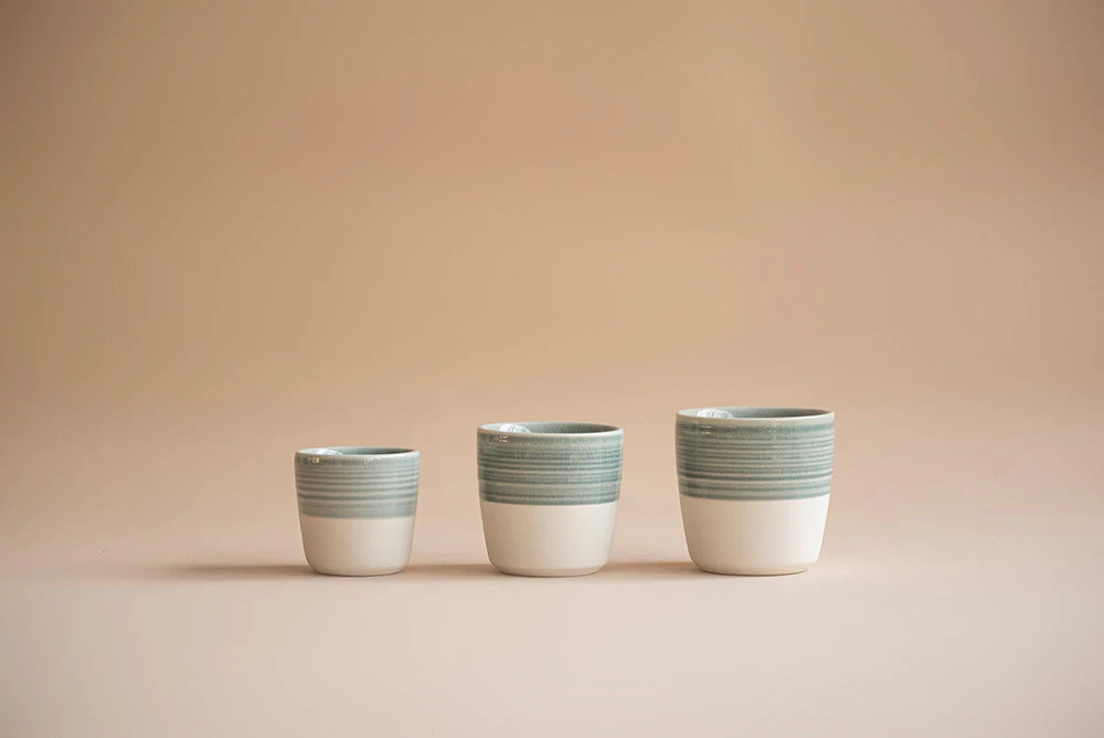 Loveramics Dale Harris Champions Signature Crackle Glaze Flat White Cup (150ml) - Charcoal - Image 5