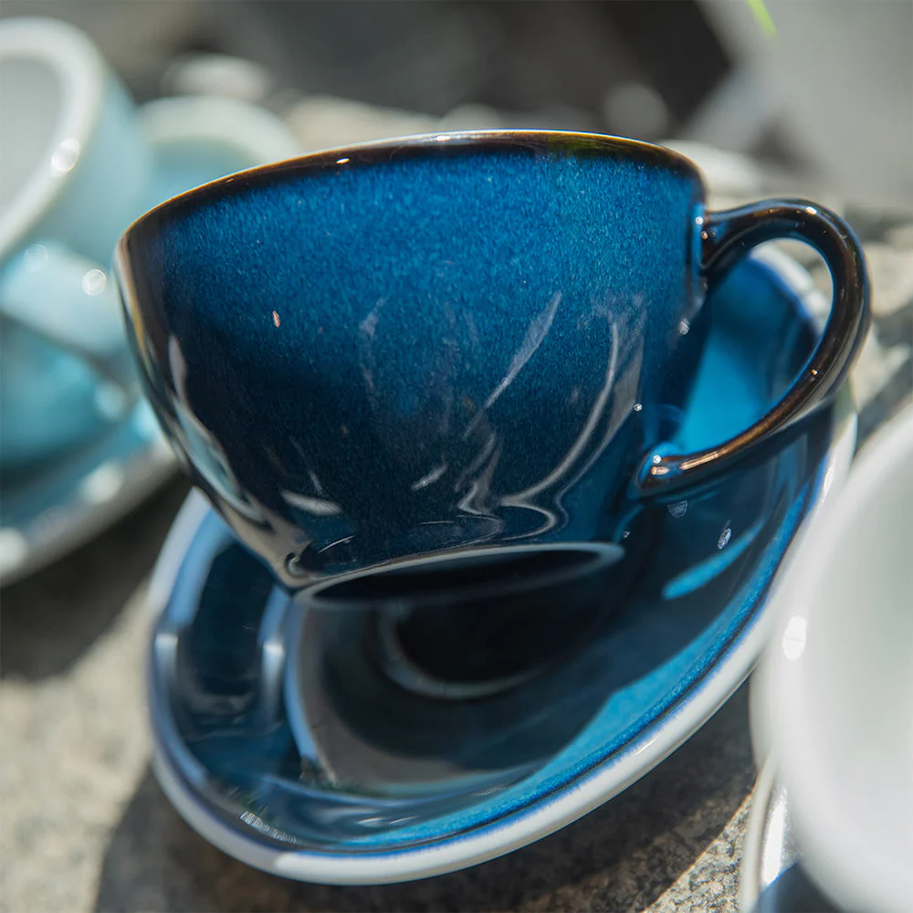 Loveramics Reactive Glaze Potters Cappuccino Cup (Night Sky) 250ml - Image 3