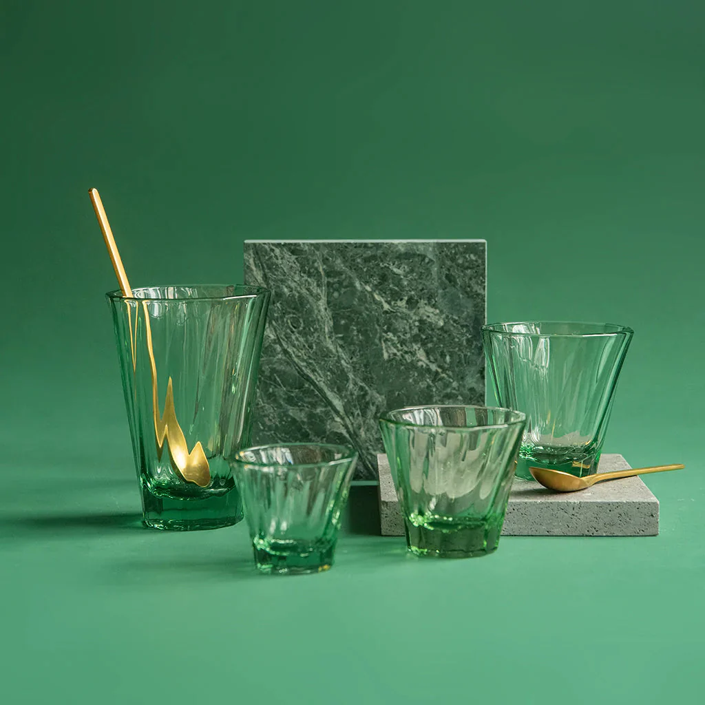 Loveramics Urban Glass Twisted Cappuccino Glass 180ml (Green) - Image 2