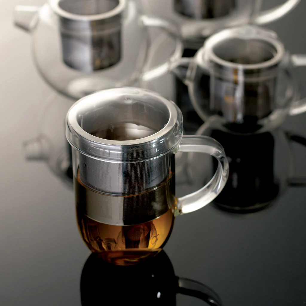 Loveramics Pro Tea 450ml Glass Mug with Infuser & Lid - Image 4